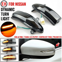 適用於 Nissan Altima Teana L33 Sylphy Sentra LED 動態轉向燈後視鏡閃光燈