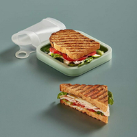 [Hare.D]現貨 三明治 矽膠 盒袋 矽膠保鮮袋 矽膠密封袋 野餐 戶外教學 保鮮袋 食品密封袋