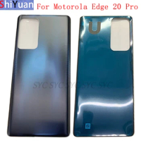 Back Battery Cover Rear Door Panel Housing Case For Motorola Moto Edge 20 Pro Edge S Pro Battery Cover with Logo Replacement