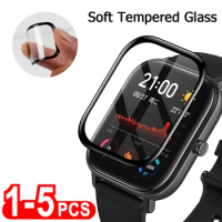 Soft Tempered Glass Protective Film for Amazfit GTS 2 3 4 Mini Full Screen Protector For Amazfit GTR 4 3 Pro BiP S Lite POP Pro