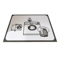 【iSFun】洗衣機配件防曬防塵吸水纖維軟橡膠墊60x60cm(防塵蓋)