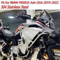 Motorcycle Accessories Engine Guard Crash Bars Bumper Protector Black Silver Fit for BMW F850 GS Adventure 2019-2023 F850GS ADV
