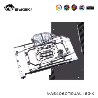 Bykski Water Block Serve For ASUS Dual Geforce RTX 4060 Ti OC 16GB Card Cooling Cooler With Backplate,N-AS4060TIDUAL16G-X