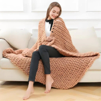 2025ins Super Thick Iceland Yarn Hand-Knitted Blanket Thick Wool DIY Kit Felt Hand-Knitted Pet Bed T