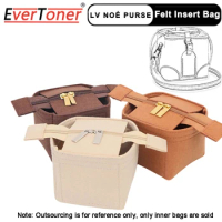 EverToner Felt Insert Bag For LV Noe Purse Siomai Bag Inner Bag Organizer Makeup Handbag Organizer Travel Inner Cosmetic Bags