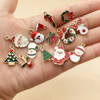 30pcs Christmas Santa Tree bracelet pendants for Kids girls Xmas Accessories Party favors kids Merry christmas small gift ideas