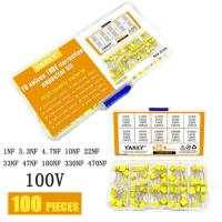 10 values Polypropylene Safety Plastic Film kit 100V 1nF 3.3nf 4.7nf 10nf 22nf 33nf 47nf 100nf 330nf 470nf Correction capacitor