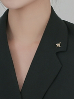 胸針高檔女防走光扣網紅別針配飾衣角打結扣西裝領針襯衫領口裝飾
