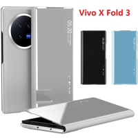 Mirror Touch For VIVO X Fold 3 Case View Window Flip Book Wake UP Sleep Protection Smart Cover