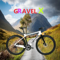 TWITTER Gravel X SRM S700-2*11S hydraulic disc brake T900 carbon fiber road bicycle barrel pumping 12*148mm gravel bike 700*38C