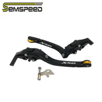 SEMSPEED CNC X MAX 2023 Motorcycle Foldable Folding Long Brake Clutch Parking Levers New For Yamaha XMAX300 XMAX250 XMAX125