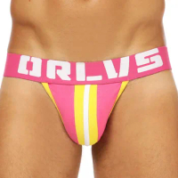 Men'S Gay Striped Cotton Low Waist Comfortable Sexy U Double D Hollow Quick-Drying Pants Underpants Thong Men'S Boxer Briefs
