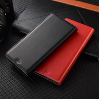 Business Style Genuine Leather Cover For LG G8 G8X V50 V50s V60 Thinq 5G Magnetic Flip Wallet Cases