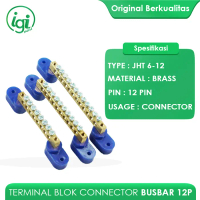 BUSBAR 12 BAUT TERMINAL BLOK BAR GROUND / ISOLATOR CONNECTOR 12 PIN