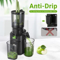 Juicer Machines, AMZCHEF 5.3-Inch Self-Feeding Masticating Juicer Fit Whole Fruits &amp; Vegetables,