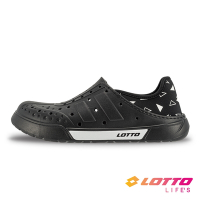 【LOTTO 義大利】女 Salina輕量洞洞鞋(黑-LT2AWS7160)