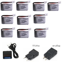 lipo battery 3.7v 150mah 25C For H36 E010 E010C E011 E013 F36 NH010 Rc Quadrotor Drone battery accessories and USB charger 10pcs