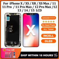 Incell OLED LCD For iPhone X XS XR XS MAX LCD Display With 3D Touch Screen Digitizer Replacement For iPhone 11 12 13 14 Display