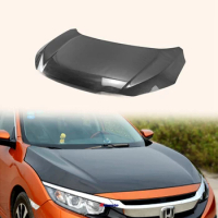 For HONDA Civic 16-18 10th Gen FC OEM Style Carbon Fiber Front Hood Bonnet