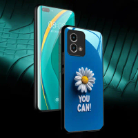 เคสโทรศัพท์สร้างแรงบันดาลใจ, ดีไซน์ดอกเดซี่แสนสบาย, เข้ากันได้กับ Moto E15, GPlay2023, GPower2022, G