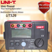 UNI-T UT526 Multifunction Electrical Tester, Insulation Resistance Tester RCD Test Voltage Measurement Low Resistance Test