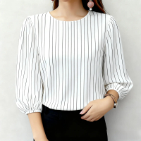 Three-quarter sleeve T-shirt, plus size S-5XL, suitable for spring and autumn. It's three-quarters l