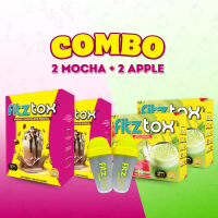 FITZTOX 2 BOX CHOCOLATE MOCHA & 2 BOX APPLE KONJAC HQ Supplements Health