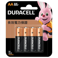 【跨店20%回饋 再折$50】     Duracell 金頂 鹼性電池3號 4入