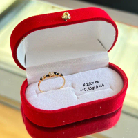 SYIZI STORE Kotak Cincin Pernikahan & Tunangan Warna Merah untuk Perhiasan Anda simpel elegant wadah