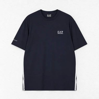 Kaos ARMANI EA7 VENTUS 7 LINE SIDE WHITE NAVY REGULAR TSHIRT 100% ORIGINAL Size XL