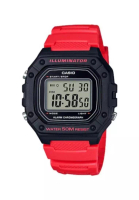 Casio Watches Casio Men's Digital Watch W-218H-4BV Red Resin Band Watch for men