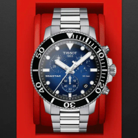 【TISSOT 天梭 官方授權】SEASTAR 1000 海洋之星 300米潛水計時腕錶 禮物推薦 畢業禮物(T1204171104101)