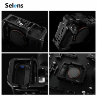 Selens Camera Top Handle Cold Shoe a7iii a7r3 a7m3 Cage For Sony A7RIII /A7III/A7III Aluminum Alloy Cage Photography Accessories