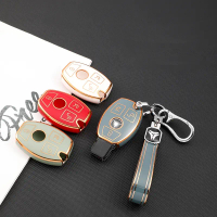 เคสซิลิโคน TPU สำหรับกุญแจรถ ฝาครอบเต็มสำหรับ Mercedes Benz กระเป๋าป้องกันสำหรับ GLC300 C300 E250 W1