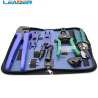 LEADER SOLAR 10 Set Tool Box Crimping Pliers /Stripper/cable Cutter/PV Spanners /Wrench Tool Set for Solar System Solar