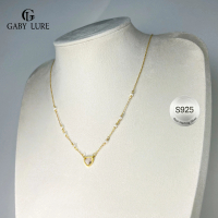 Gaby Lure Heart Glow Gold-Plated S925 Silver Women's Necklace|Gifting Win, Perfect for KL Bestie/Mom