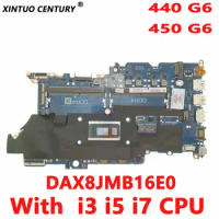 DAX8JMB16E0 motherboard for HP probook 440 G6 450 G6 laptop motherboard L44886-601 L48972-601 with i3 i5 i7 CPU DDR4 100% test