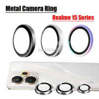 Pelindung Lensa Kamera, Untuk Realme 15 Pro 2025 5G, Bahan Kaca, Cincin Pelindung Logam, Penutup Len