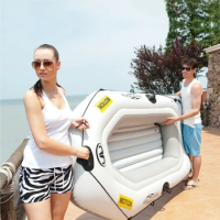 Aqua Marina 2 Person MOTION fishing boat thick PVC inflatable boat kayak dinghy raft paddle foot pump bag motor mount engine
