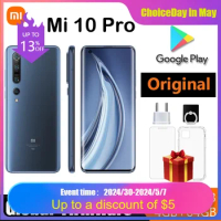 Xiaomi 10 Pro Smarphone Mi 5G Snapdragon 865 Cellphone 108 MP Camera 4500mAh Battery Android Phone Global Rom
