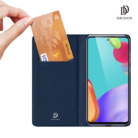 For Samsung Galaxy A52 5/4G A52S DUXDUCIS Skin Pro Series Leather Wallet Flip Case Full Protection Steady Stand Magnetic Closure