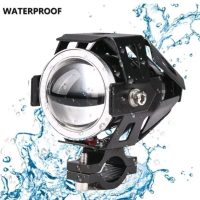 ORIGINAL Lampu Tembak Sorot Motor LED Cree U7 Worklight 3000 Lumens Cahaya Terang Putih Aizome Trans