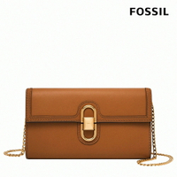 送禮首選★FOSSIL Avondale 真皮斜背式WOC長夾小包-咖啡色 ZB1887216【美國時尚品牌】 附防塵袋+提袋【全館滿額折價★FOSSIL全系列包夾送美妝蛋】