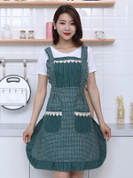 漂亮的圍裙女夏季薄款透氣高級餐廳洋氣的網紅同款高端韓國時尚棉