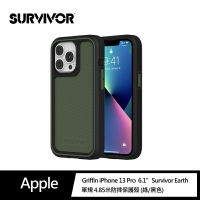 強強滾p-Griffin iPhone 13 Pro Survivor Earth 軍規抗菌4重防護保護殼(綠/黑色)