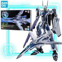 IN Stock BANDAI The Super Dimension Fortress Macross Absolutely VF-25 DX Valkyrie Model Kit Anime Figure Xmas GIFT