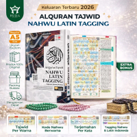 Al-Quran Nahwu Latin Tagging Terjemah Perhuruf Perkata Ukuran A5 (14x21 cm) Sedang Mushaf alquran Pe