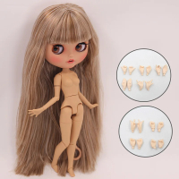 Băng Giá DBs Blyth búp bê bĩu môi Miệng tan da mờ khuôn mặt cơ thể 1/6 Bjd ooak ob24 Anime Girl