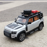 2021ใหม่124 Rover Defender ล้อแม็กรถยนต์รุ่น D Iecast โลหะของเล่นนอกถนนยานพาหนะรถรุ่นจำลองคอลเลกชันของขวัญเด็ก
