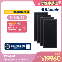 【瑞典Blueair】Blueair 480i &amp; 490i 專用活性碳濾網(DualProtection Filter/400 Series)買4組濾網贈主機